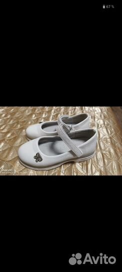 Туфли для девочки 30 размер белые