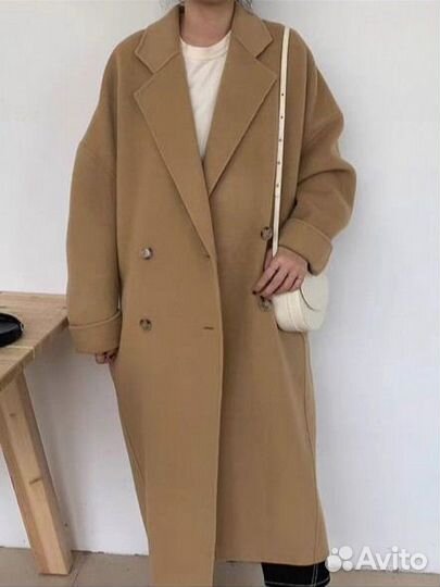 Шерстяное hand made пальто в стиле Max Mara