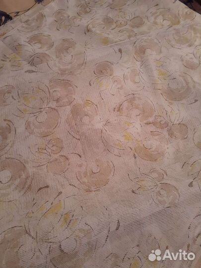 Советский тюль, гипюр, отрезы рулоны ткани, СССР