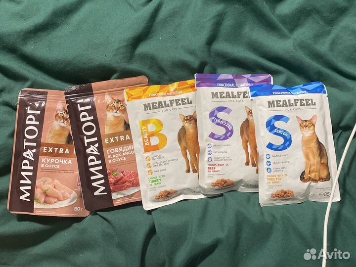 Корм для кошек unica и mealfeel