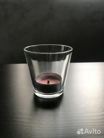 Подсвечник небольшой стекло