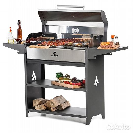 Мангал гриль барбекю нержавейка