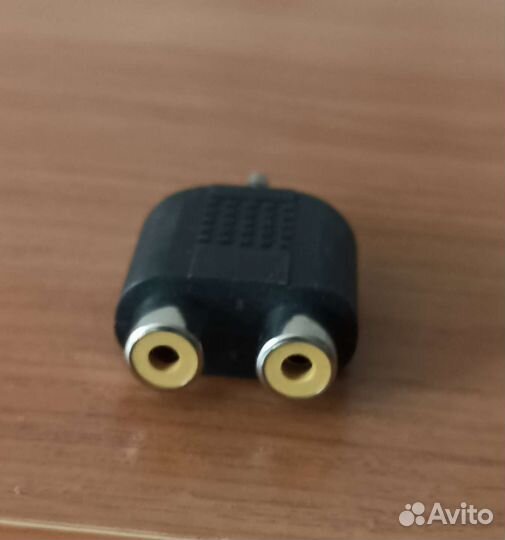 Переходник адаптер мини jack 3.5 - 2 RCA