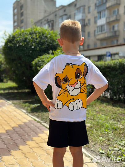 Комплект с шортами для мальчика Король Лев