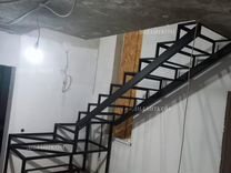 Лестница в дом на металлокаркасе под заказ