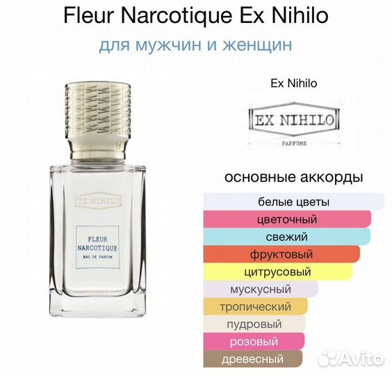 Духи Fleur Narcotique Ex Nihilo 100мл