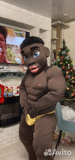 Африканец Мулат Поздравление взрослая анимация