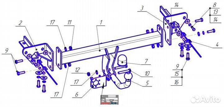 Фаркоп Bosal 6314-A на Subaru Forester с 2018 г/в