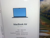 Новый Macbook Air 13 M2 8/256GB Midnigth