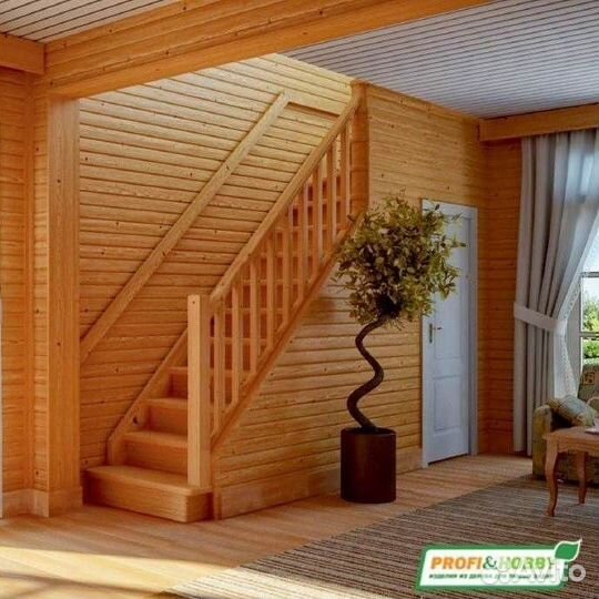 Деревянная лестница лс-215м под покраску