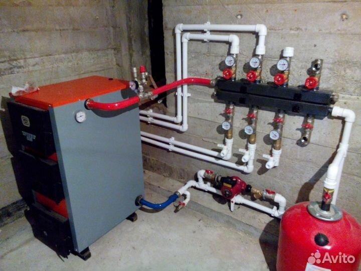 Монтаж систем отопления, водоснабжения