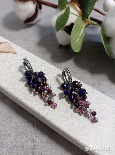 Серьги-гроздья