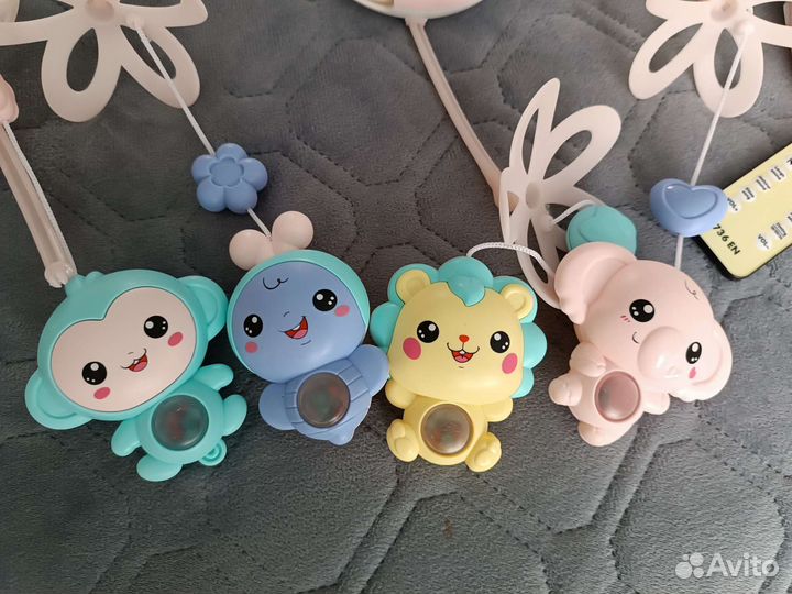 Музыкальный мобиль ночник для кроватки