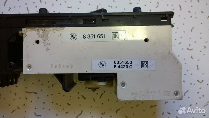 Панель управления печкой (климатом) BMW E34