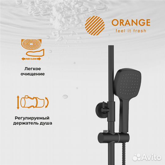 Душевая стойка Orange Thermo T02S4-911b