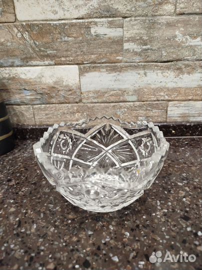 Салатник хрустальный, конфетница