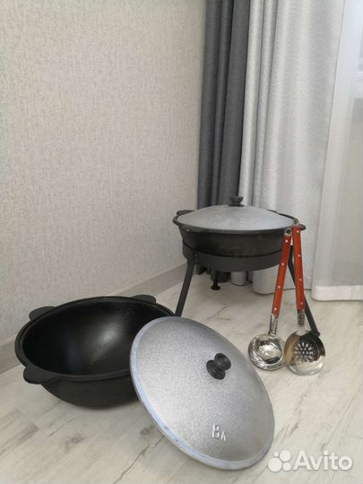 Новый чугунный казан 8,12 литров