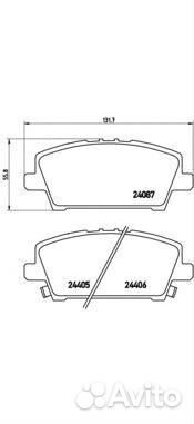Передние тормозные колодки