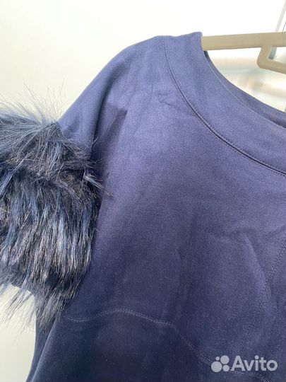 Замшевое платье