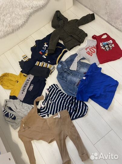 Большой пакет одежды и обуви для мальчика