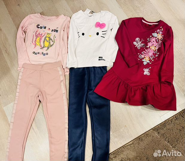 Вещи пакетом на девочку 104 110