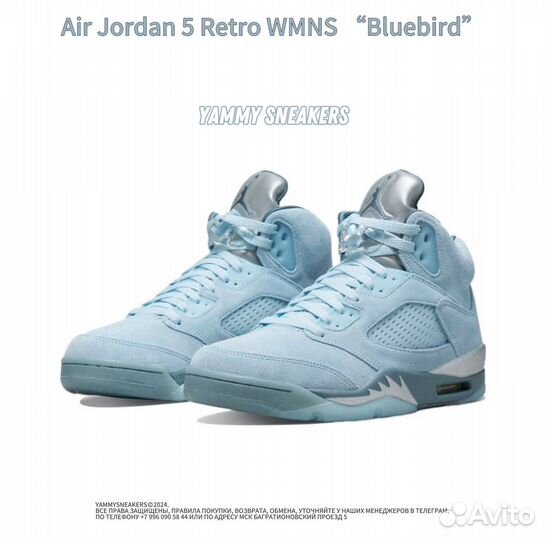 Nike air Jordan 5 retro bluebird