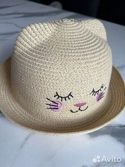 Соломенная шляпа детская