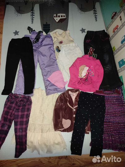 Вещи пакетом для девочки 98-116