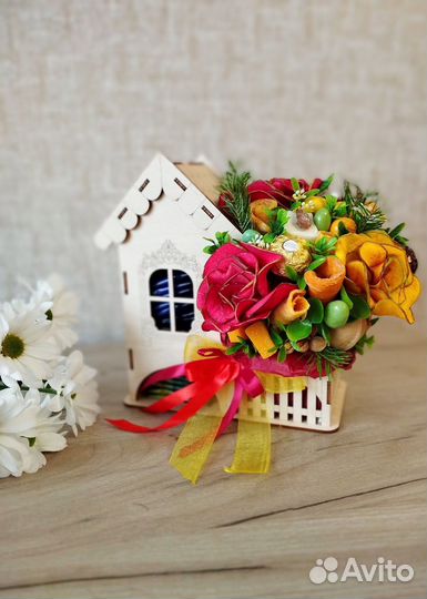 Съедобный букет Чайный домик