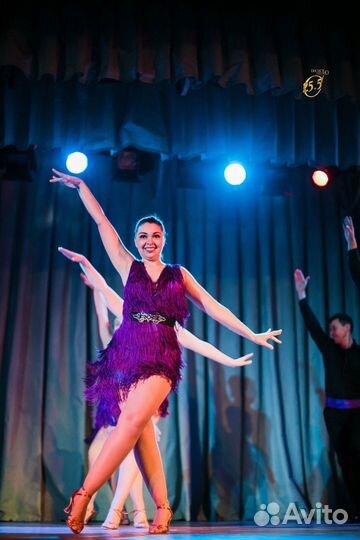 Платье латина сальса бачата с бахромой 44-46