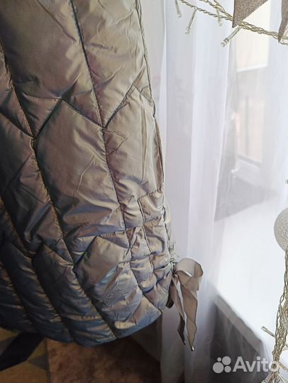 Жилет утепленный женский длинный