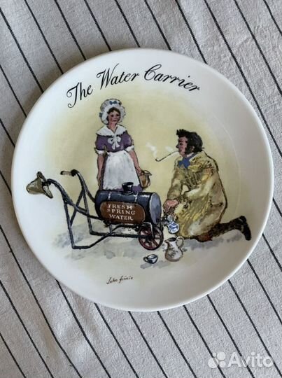 Настенная винтажная тарелка wedgwood