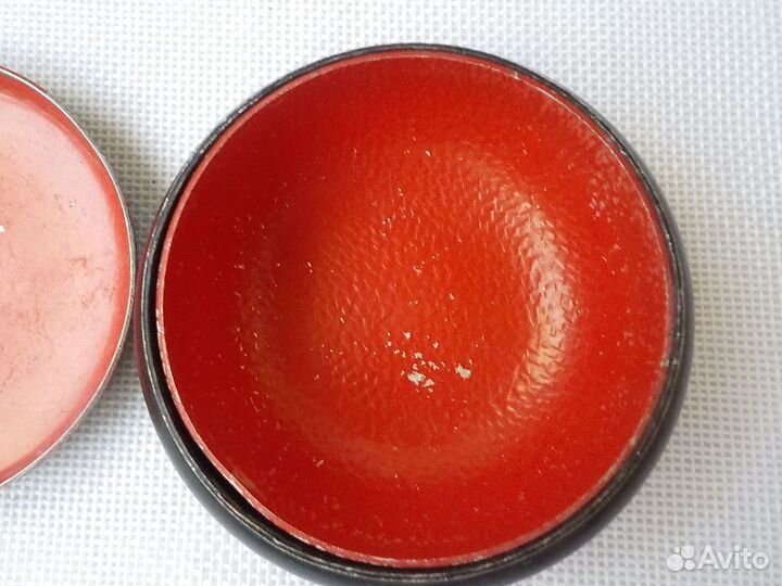 Пудреница СССР шкатулка металл роспись