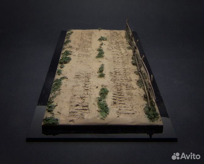 1:43 диорама «грунтовая дорога и забор» Моделстрой