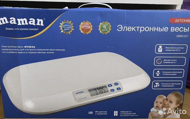 Весы для новорождённых Maman sbbc221 Новые