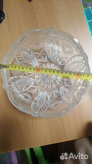 Хрустальная ваза большая