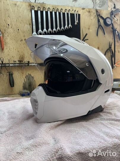 Шлем мото HJC C80 White XL