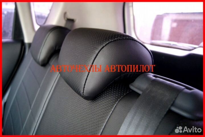 Чехлы Автопилот Kia Soul 1 из экокожи чёрные Класс