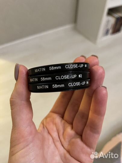 Макро линзы на объектив 58 mm