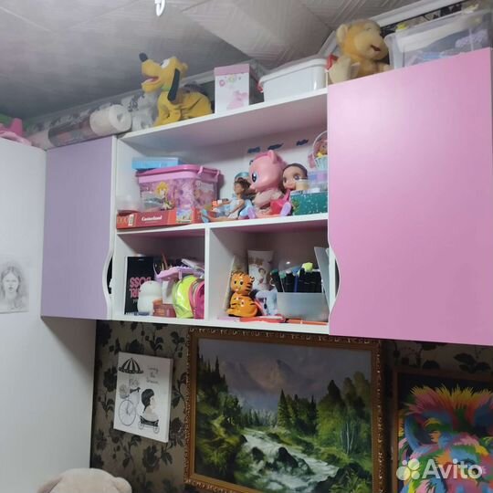 Детская мебель (шкаф, кровать, полки )