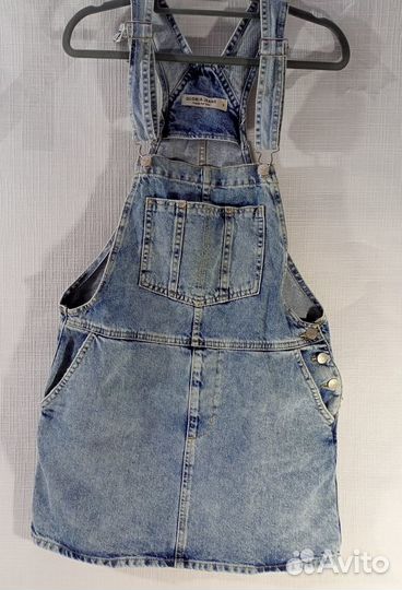 Джинсовая юбка-Комбез