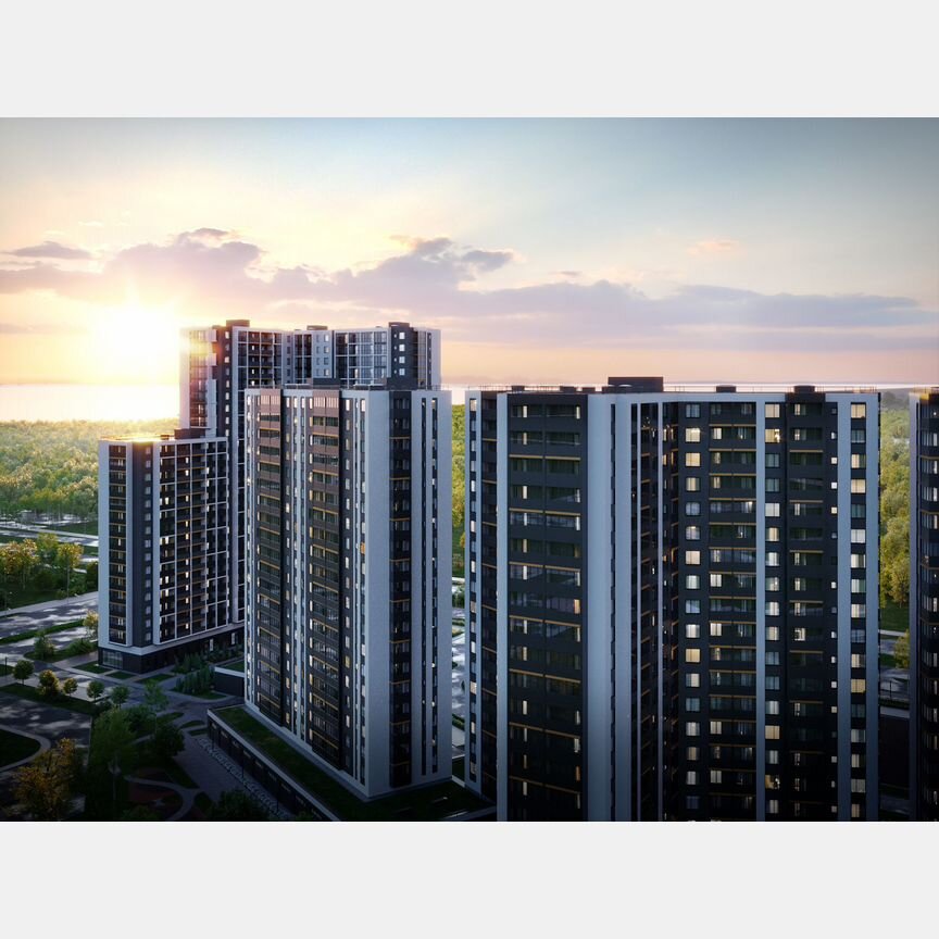 1-к. квартира, 36 м², 8/16 эт.
