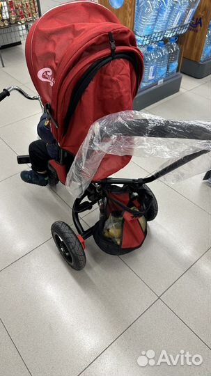 Коляска велосипед новая