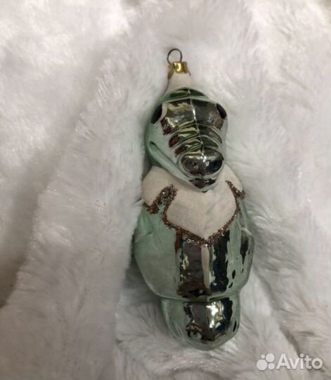 Елочные Игрушки малютка, крокодил Гена СССР