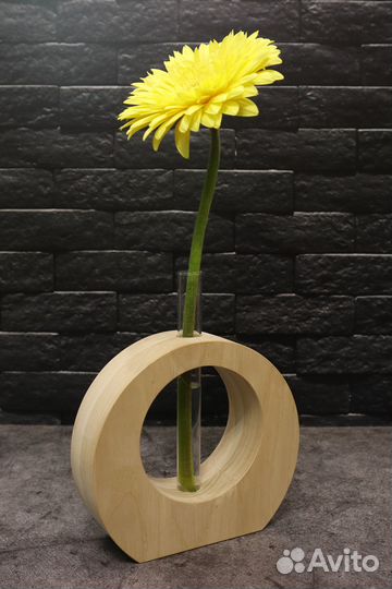 Ваза деревянная массив ясеня