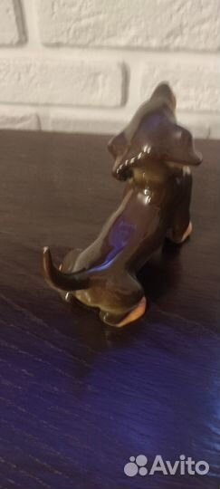 Фарфоровые статуэтки лфз такса