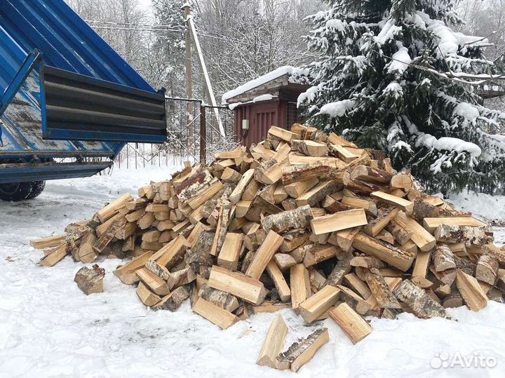 Дрова березовые. Колотые