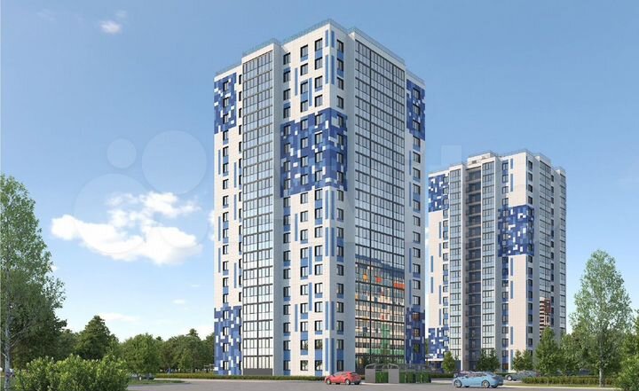 2-к. квартира, 60,8 м², 9/18 эт.