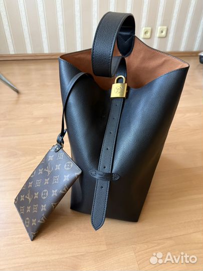 Сумка LV натуральная кожа черная