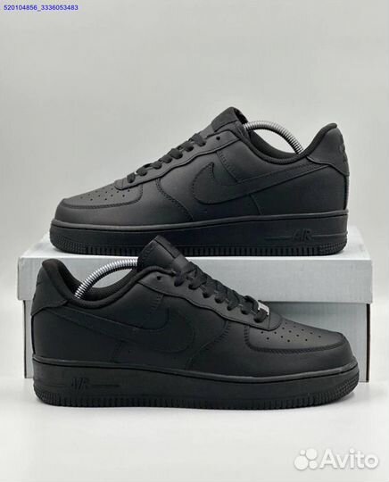 Кроссовки Nike Air Force Low Black (Арт.82391)